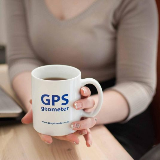 Чашка фірмова з логотипом GPS geometer