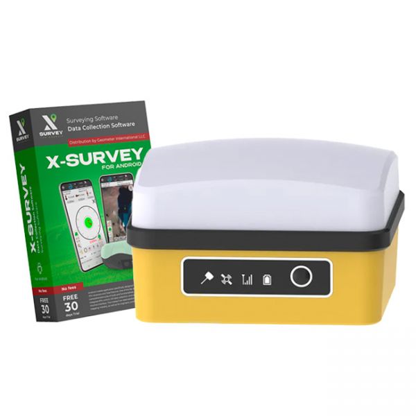 Cube RTK GNSS receiver with surveying X-Survey software