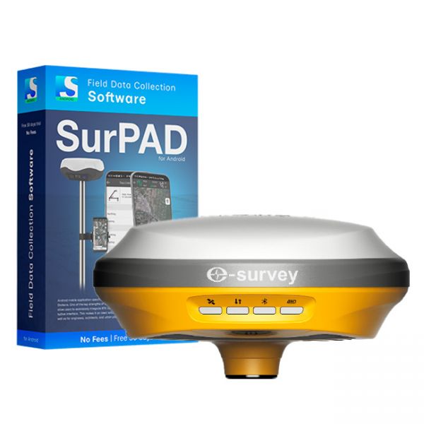 GNSS RTK receiver E100 IMU with SurPad 4.2 software