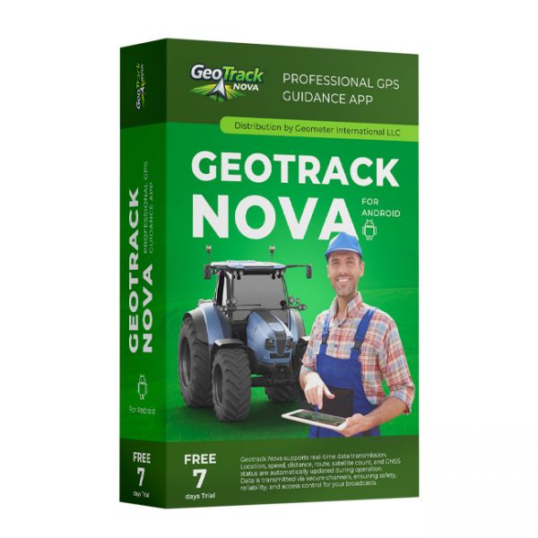 Програма GeoTrack Nova для агронавігації на Андроїд