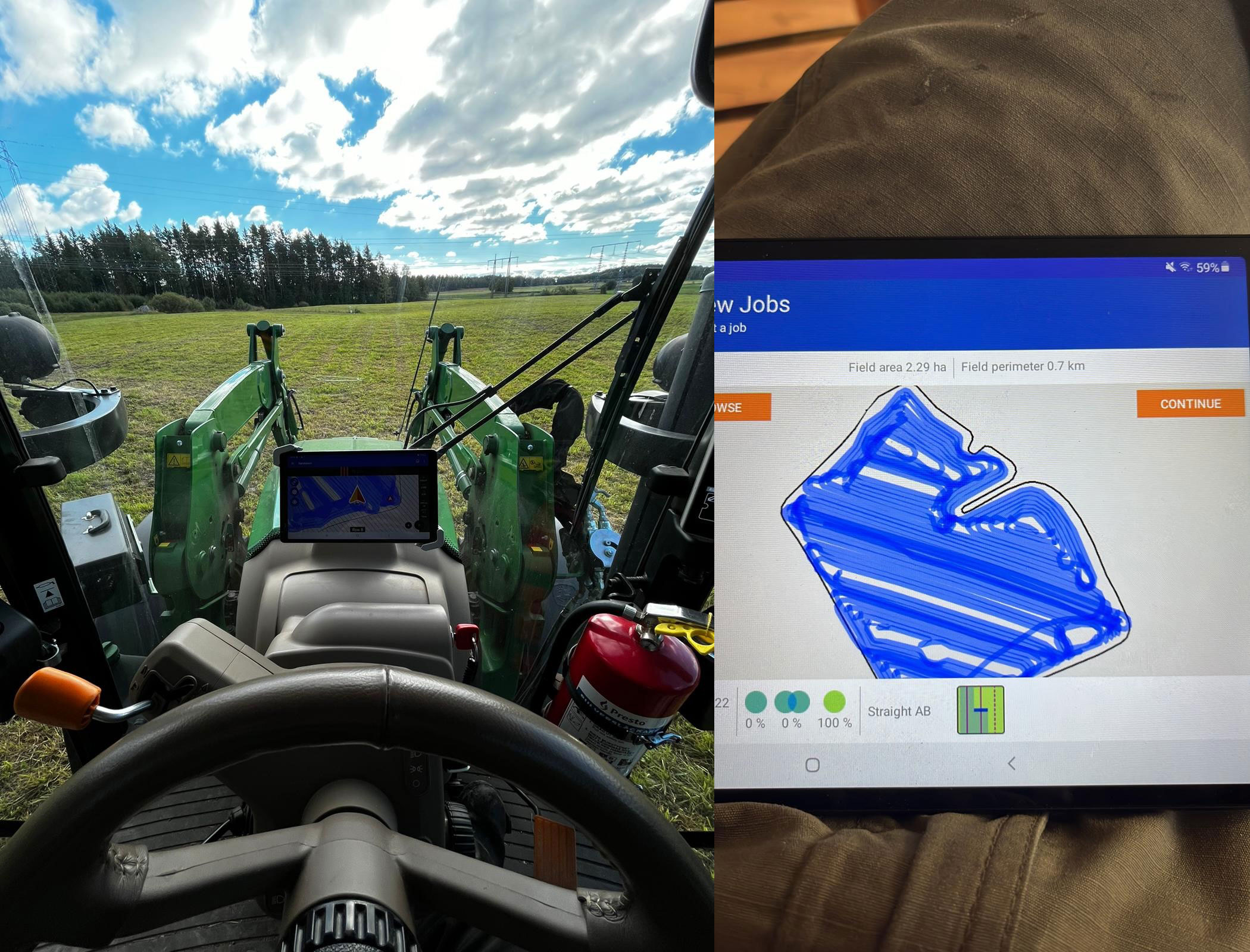 Feedback from a Swedish farmer about Geotrack lite agricultural guidance system